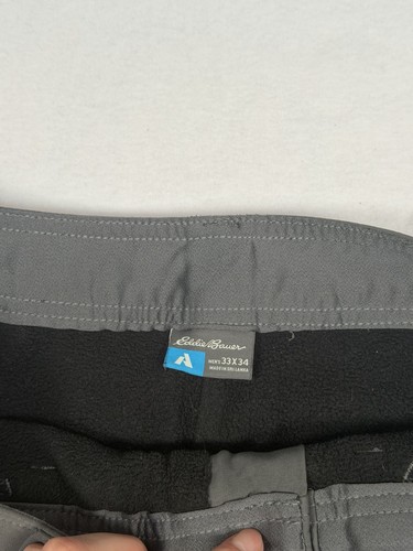 Eddie Bauer Men's First Ascent Lined Mr. Guide Pro Pant Storm Size 33x34 Hiking - Picture 3 of 9