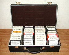 VTG SERVICE MFG. CO. LARGE 8-TRACK TAPE CARRY CASE W/ 36 COUNTRY WESTERN TAPES