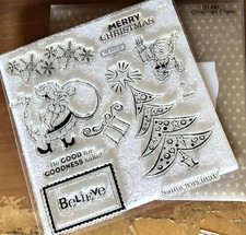 CTMH D1494 CHRISTMAS CHEER Santa, Elf, Be GOOD for GOODNESS sake , Snowflakes