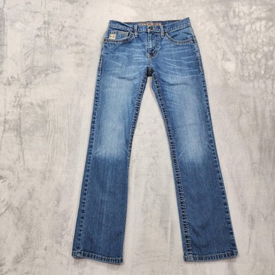 Cinch Jeans Mens 29x32 Blue Medium Wash Ian Slim Bootcut Stretch Denim Western
