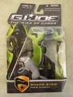 2008 GI Joe The Rise Of Cobra Snake Eyes Paris Pursuit Gray Wolf 4" Figure MOC