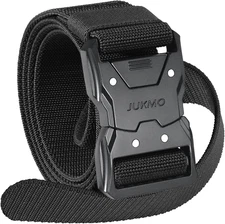 JUKMO Quick Release Tactical Belt, Military Work 1.5" Nylon Web Hiking Belt with