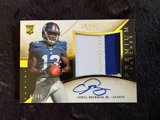 Odell Beckham 2014 Immaculate Collection SP On-Card 2-Clr Patch Auto Rookie #/49