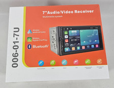 7" Double DIN Car Stereo 240W Bluetooth CarPlay Android Auto Touchscreen 2 DIN