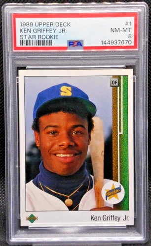 1989 Upper Deck Ken Griffey Jr #1 Star Rookie PSA 8 Near Mint