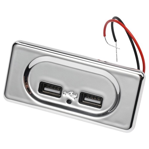 12V Double USB Ports Prise Chargeur Chargement for Camper Caravane Mobilehome - Photo 9 sur 12
