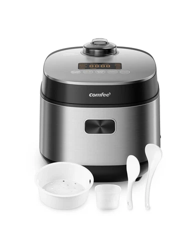 COMFEE' Compact Rice Cooker 8 Cups Cooked/4 Cups Uncooked, 9-in-1 Multi Cooke...