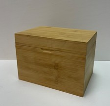 The Container Store Wooden Box container with hinges