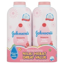 2x 2x500g BOTTLE OF Johnson's Baby Blossom Powder  WITH CORNSTACH 