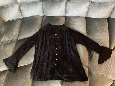 Edle Bluse von IBIZAMODE M/L NEU! Viskose mit Stickerei und Spitze
