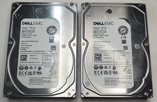 Dell Emc Exos 7E10 2TB 7.2K SATA III 3.5 " ST2000NM012B 2TD130-136 (Lot of 2)