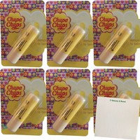 Chupa Chups Lemon Lippenbalsam Lippenpflege Lip Balm Citronenduft 6Er Pack Usy