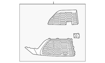 Genuine Audi Outer Grille 4M0-890-682-A