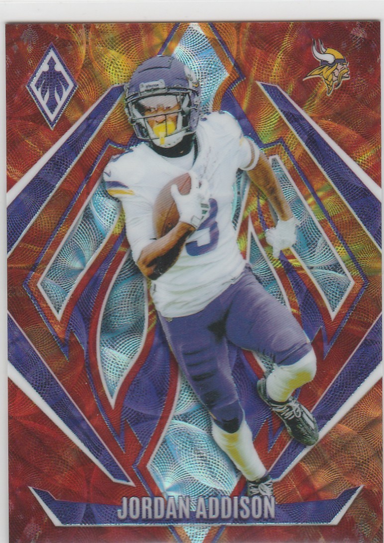 モダンジャズア―テストプリントコレクション Jordan Addison 2024 Panini Phoenix Fireburst #84 285/350 Minnesota