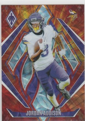 Jordan Addison 2024 Panini Phoenix Fireburst #84 285/350 Minnesota
