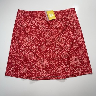 RipSkirt Hawaii Dahlia Teaberry Wrap Skirt with Side Pockets Resort Beach Summer