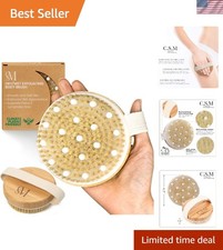 Lymphatic Drainage Dry Brushing Set - Natural Boar Bristle for Healthier Skin