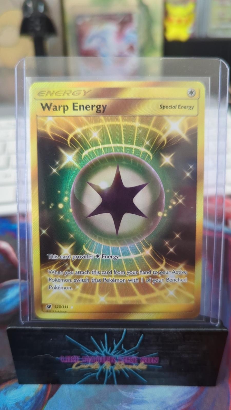 Warp Energy 123/111 Secret Rare Crimson Invasion Pokemon Holo Near Mint