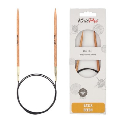 Knitpro Basix Beech Fixed Circular Needles 47 120Cm Us Size 6 4Mm