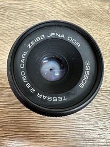 Vintage Carl Zeiss Jena DDR Tessar 50mm f/2.8 Lens Black Manual Focus for Camera