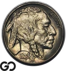 1929-S Buffalo Nickel 5C Solid Gem BU Attractive Toning, Tough This Nice!