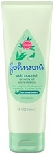 Johnsons Skin Nourish Creamy Oil Aloe Vitamin E 8oz Baby