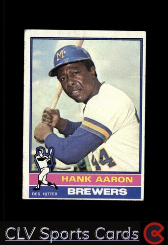 Hank Aaron #550 1976 Topps card