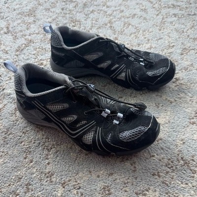 ECCO Receptor Rugged Mesh Trail Running Hiking Shoes Black Gray 9-9.5