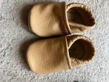 Leather first shoes size 7 baby, New Without Box