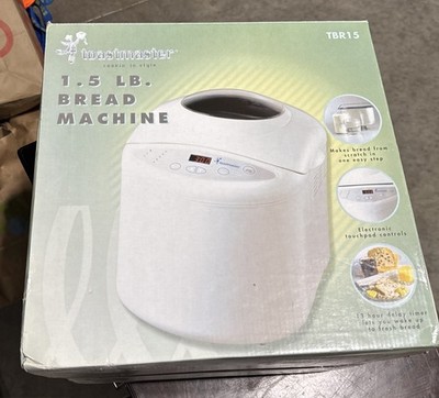 Bread Machine Toastmaster 1.5 lb. Horizontal *TBR15*8 Functions. New
