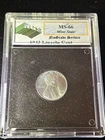 1943 Lincoln MS 66. Wheat Small Cent 1C Steel NGS
