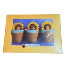 ANNE GEDDES Picture Album Book Babies Sunflowers Pots 7" x 5" New Sealed VTG