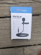 PoP Voice Lavalier Lapel Microphone PV610 clip on omnidirectional noise cancel
