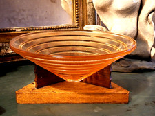 Georges Leleu Coupe Verre Art Déco Verre et Bois signée