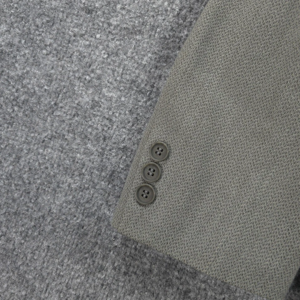 Traje Yves Saint Laurent Para Hombre Grande Gris 44R 34 Pantalones 2 Piezas 100% Lana Worsted Foto 3 de 4