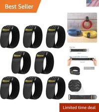 8-Pack Elastic Cinch Straps - 12" Length, Heavy-Duty and Anti-Slip for All Needs
