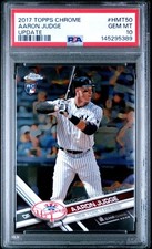 2017 Topps Chrome Update Aaron Judge Rc Psa 10