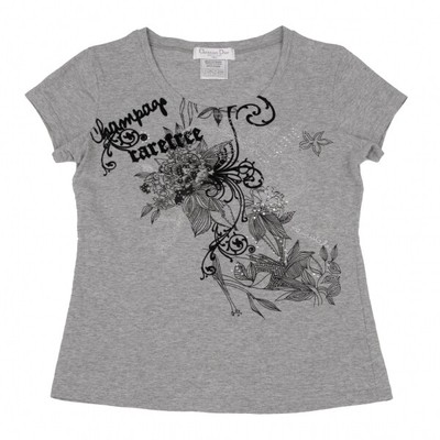 Christian Dior I ♥ DIOR Tシャツ サイズ42 Christian Dior Decorative Floral T Shirt Size 42(K-136804