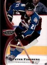 2005-06 Upper Deck Power Play Peter Forsberg Colorado Avalanche #25 NHL Hockey
