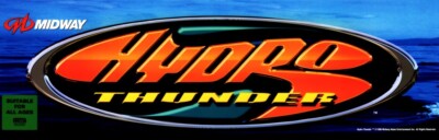 Hydro Thunder Stand Up Arcade Marquee 25''x8.25''