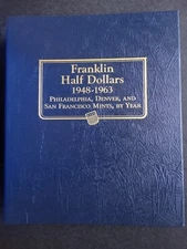 Whitman Franklin Half Dollars Coin Album Book 1948-1963 #9126