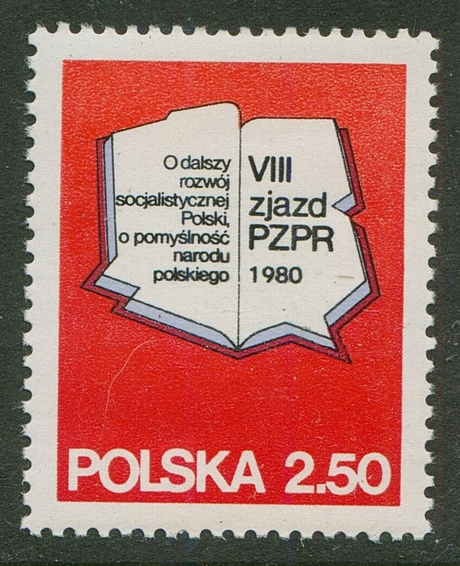 Poland Stamps Scott #2378 Map of Poland 1980 MNH
