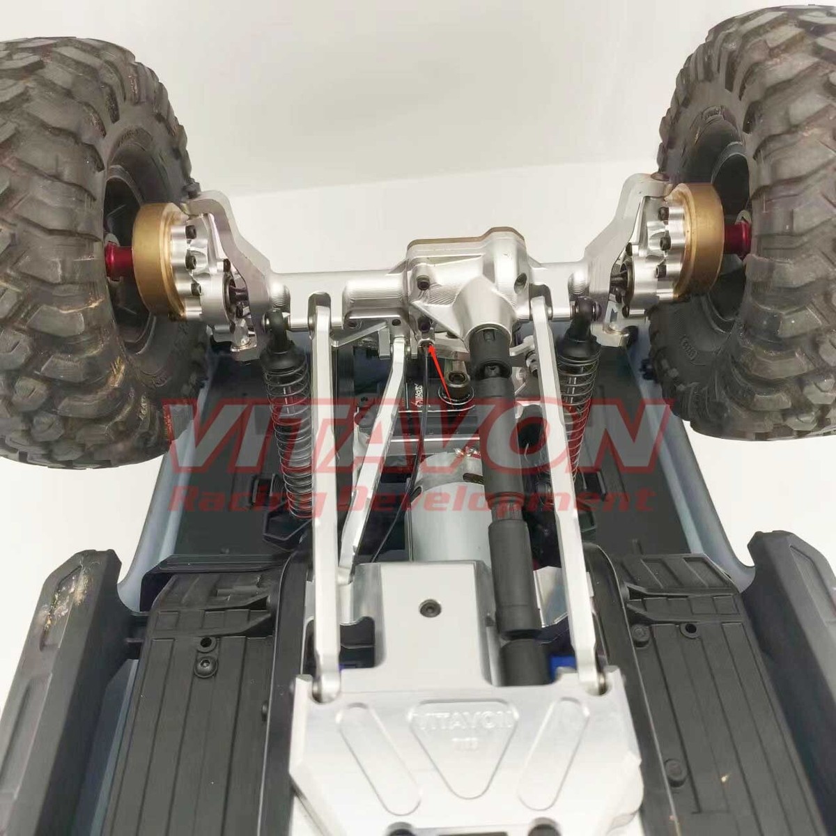 Vitavon CNC Alu7075 Front & Rear Axle Housing Set Brass For