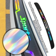 90cm Laser Colorful Car Rear Trunk Protector Corner Trim Sticker Accessories