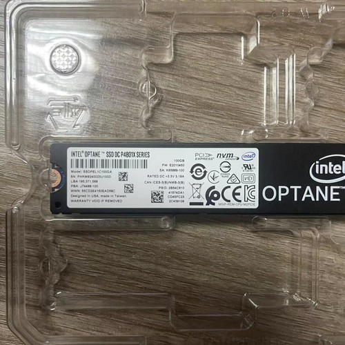 100GB INTEL SSD OPTANE M.2 P4801X 22110 PCIE X4 10.9PBW 60DWPD SSDPEL1C100D - Picture 5 of 5