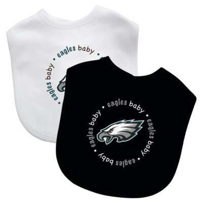 Philadelphia Eagles Baby Bibs Pack Bib Set, Officially Licensed