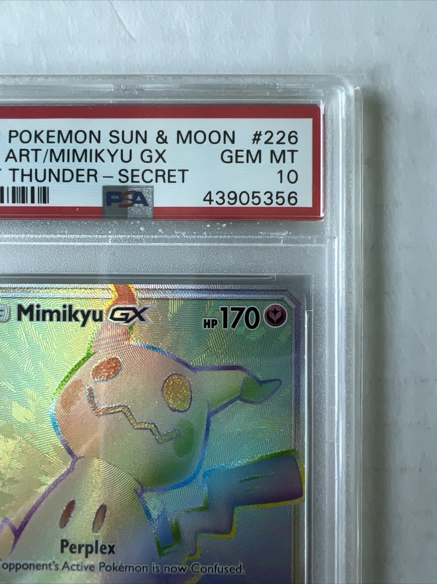 PSA 10 Mimikyu GX 226/214 Lost Thunder Secret Rare Pokémon PSA 10 Mimikyu GX 226/214 Lost Thunder Secret Rare Pokémon