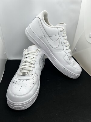 Size 12.5 - Nike Air Force 1 \'07 Low Triple‎ White s-l400.jpg main image 4