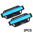 2Pcs Universal Car Safety Seat Belt Clip Adjuster Buckle Strap Stopper Clamps