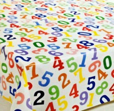 Nappe de Table en Toile Cirée Chiffres K-BE4204 Carré Rond Oval